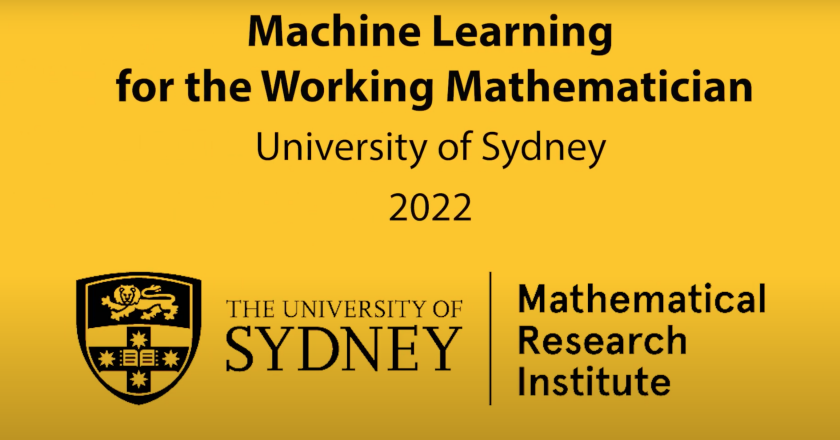 Seminario: Machine Learning for the Working Mathematician (FREE)